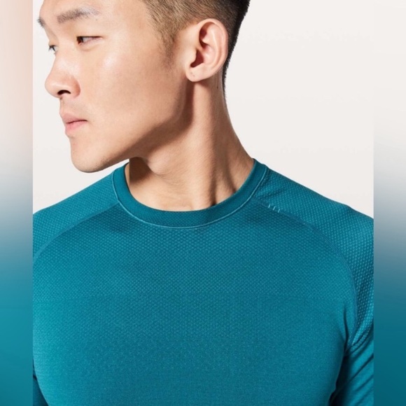 Lululemon Metal Vent Tech Short Sleeve in Capri Teal Mens Size Extra Large XL - Picture 3 of 6